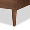 Baxton Studio Kioshi Mid-Century Modern Transitional Ash Walnut Finished Wood Queen Size Platform Bed 180-11152-9814-Zoro - alternate 10